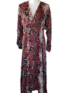 Mango Snake Print Maxi Dress NEW
